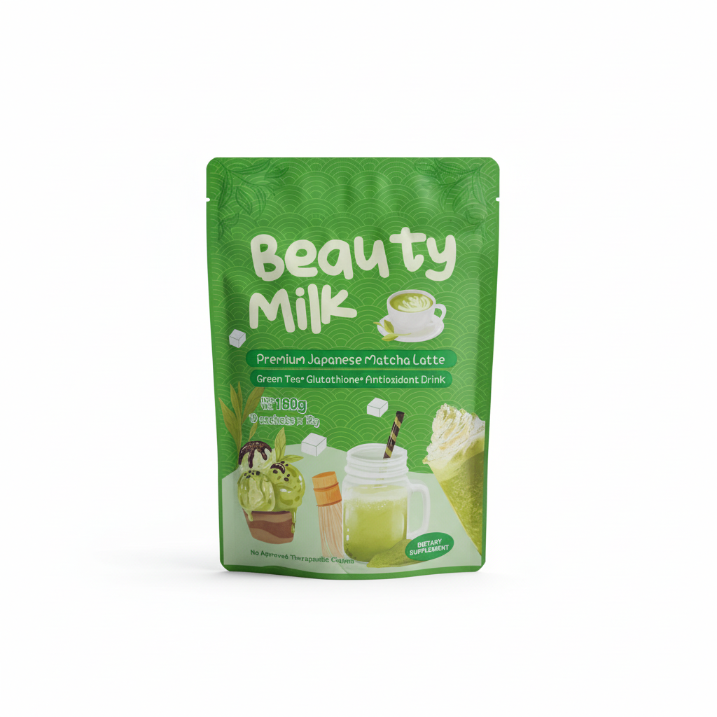 Neauty milk matcha latte