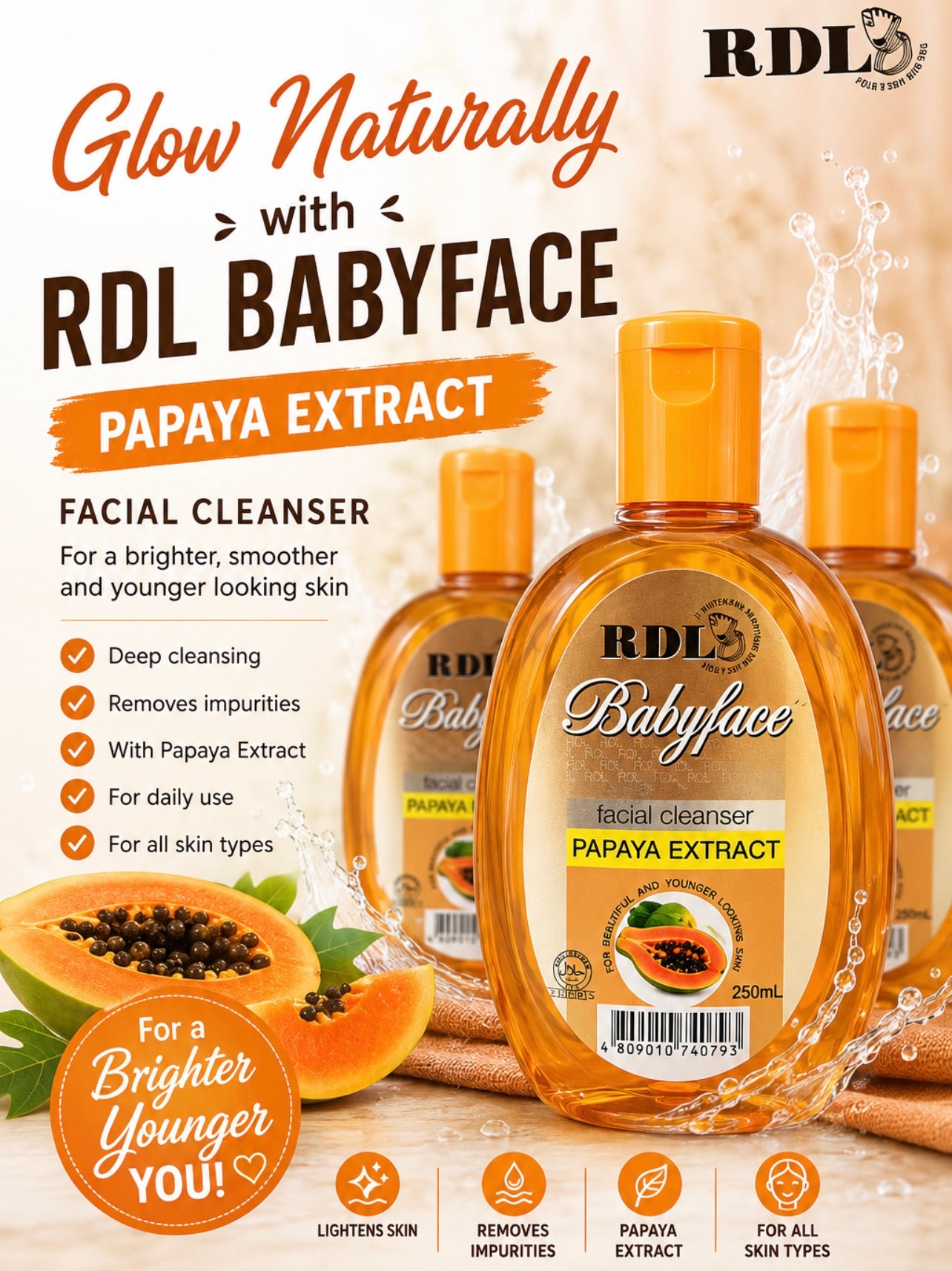 RDL baby face cleanser