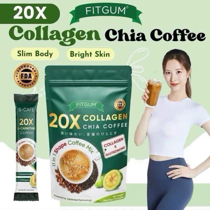 Collagen chia coffee